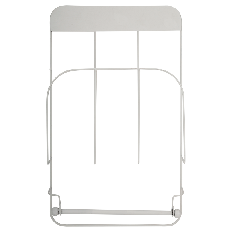 Magazine Rack With Roll Holder - White-8718226908889-Bargainia.com