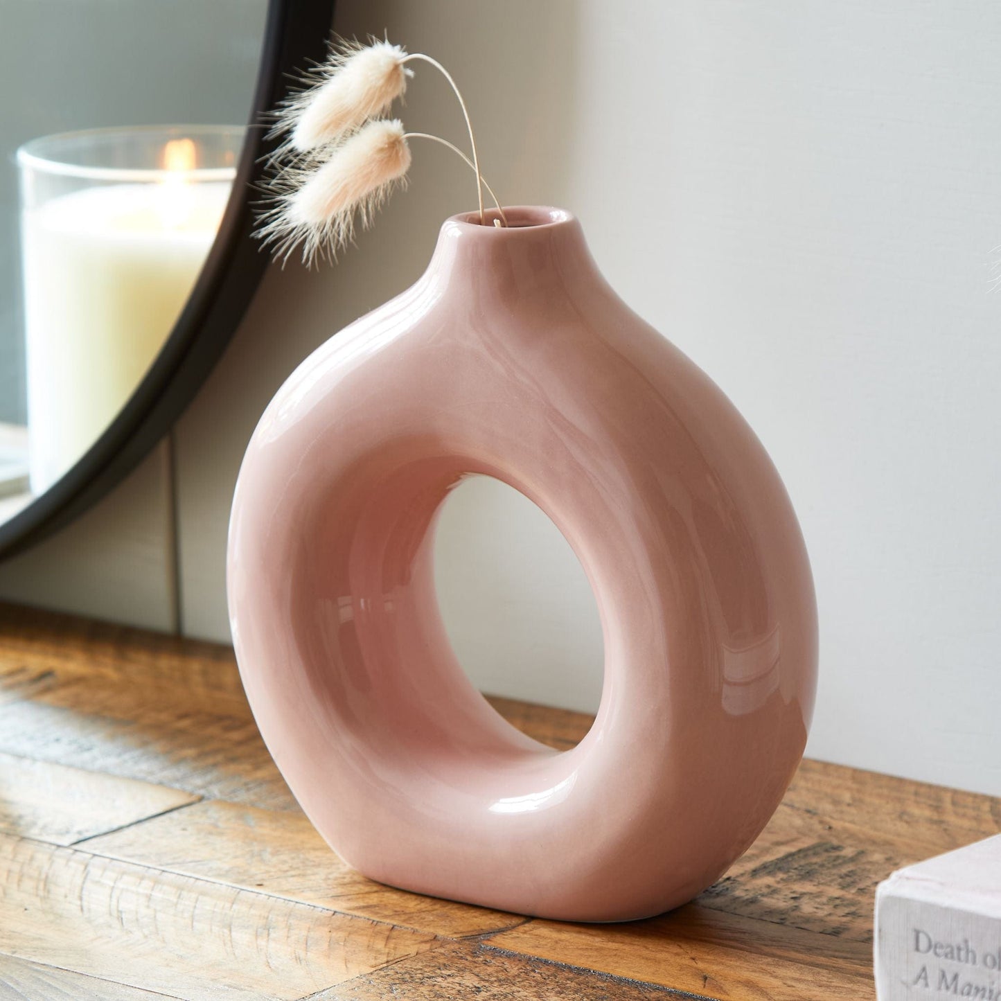 Nordic Ceramic Donut Vase - 18cm only5pounds-com