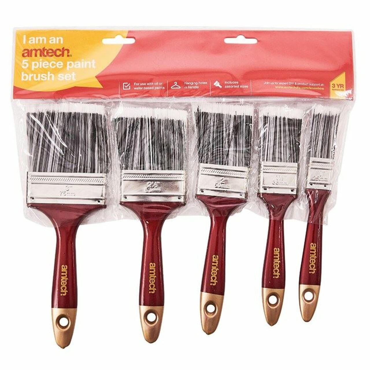 Paint Brush Set - 5 Pcs 5032759028542 only5pounds-com