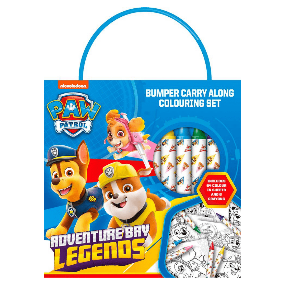 Paw Patrol Bumper Carry Along Colouring Set 5012128586668 only5pounds-com