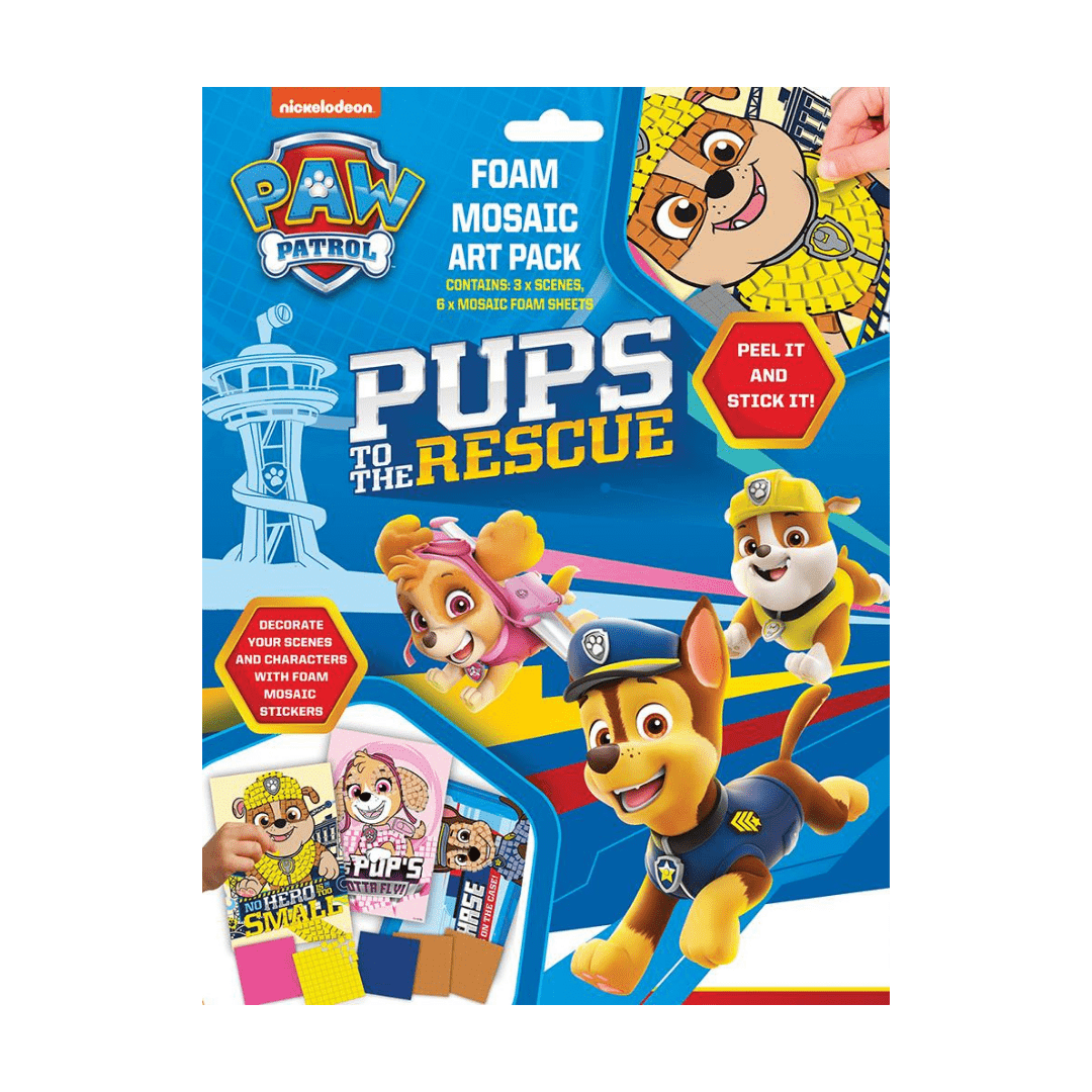 Paw Patrol Foam Mosaic Art 5012128586644 only5pounds-com