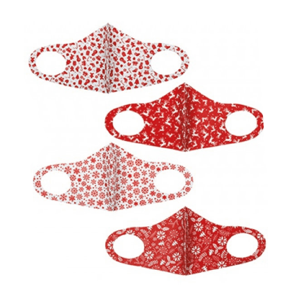 Reusable Unisex Christmas Spandex Face Mask - Assorted Designs - Pack of 1-5050565519498-Bargainia.com