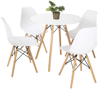 Davos Dining Table & Chairs - White Bravich LTD.