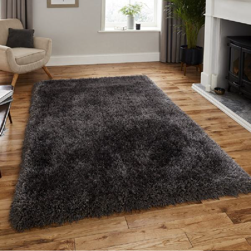 Black Shaggy Rug | Rug Masters | Range Of Sizes Available
