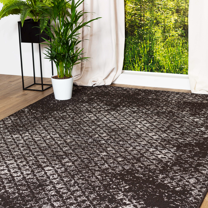 Brown Boxed Rug | Rug Masters | Various Sizes Available