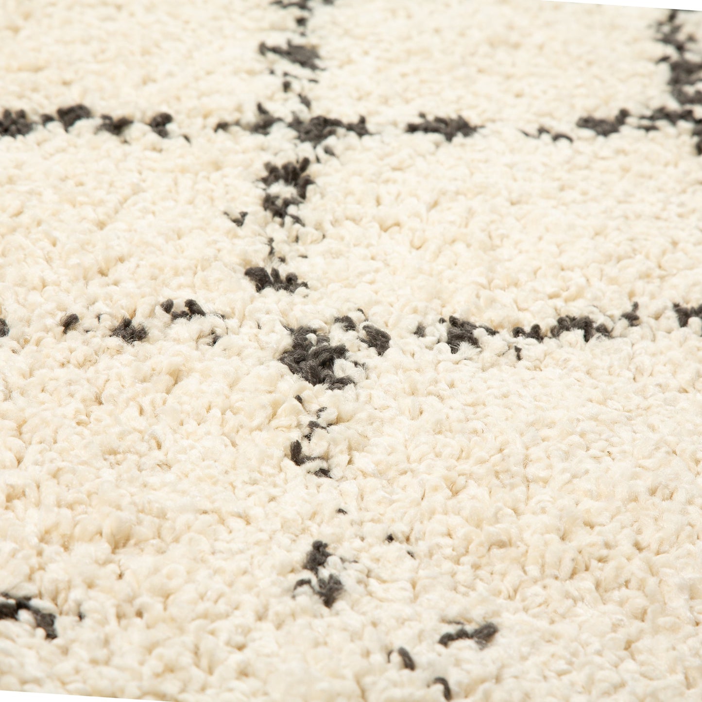 Cream Diamond Boho Rug - Michigan