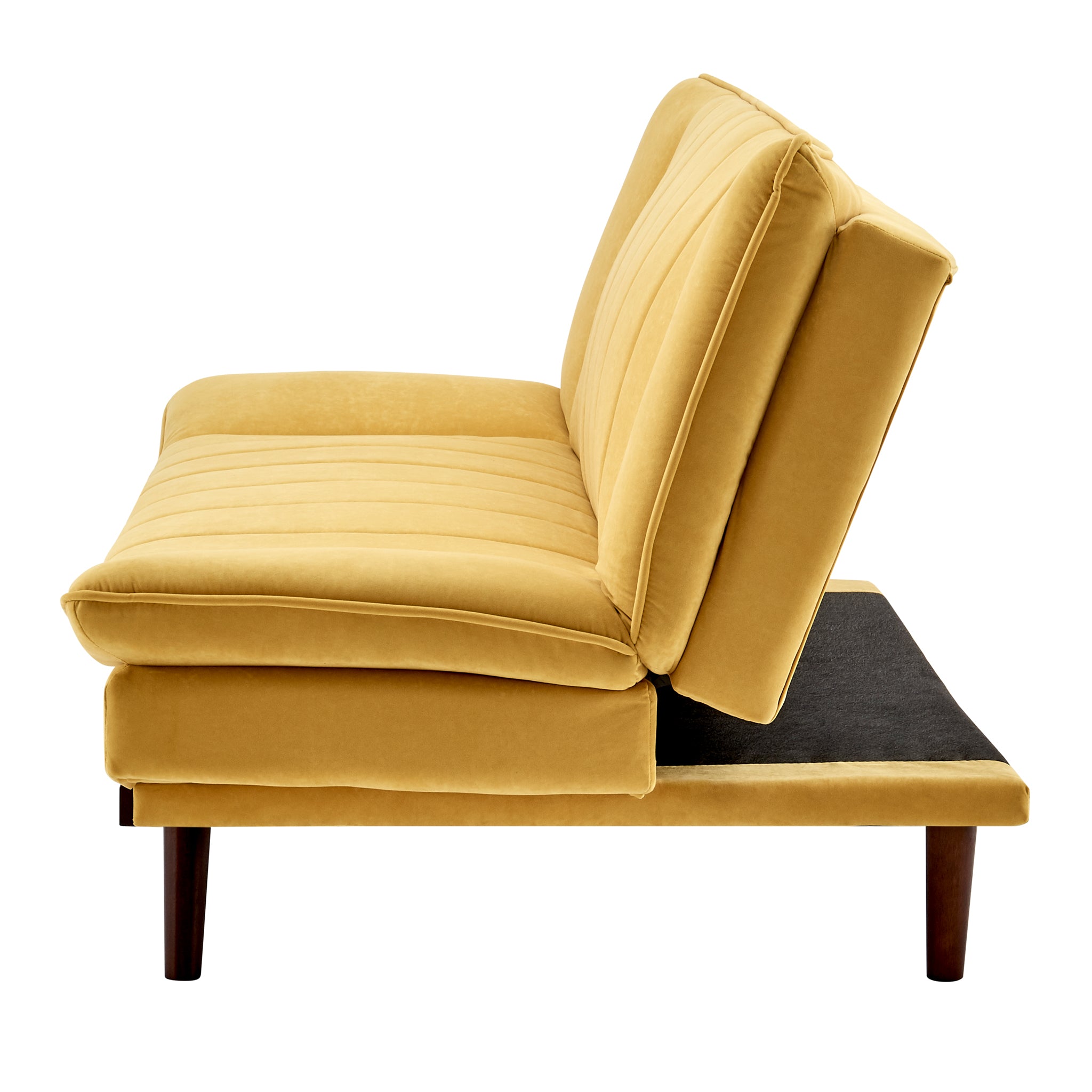 Mondaine Velvet Sofa Bed - Yellow