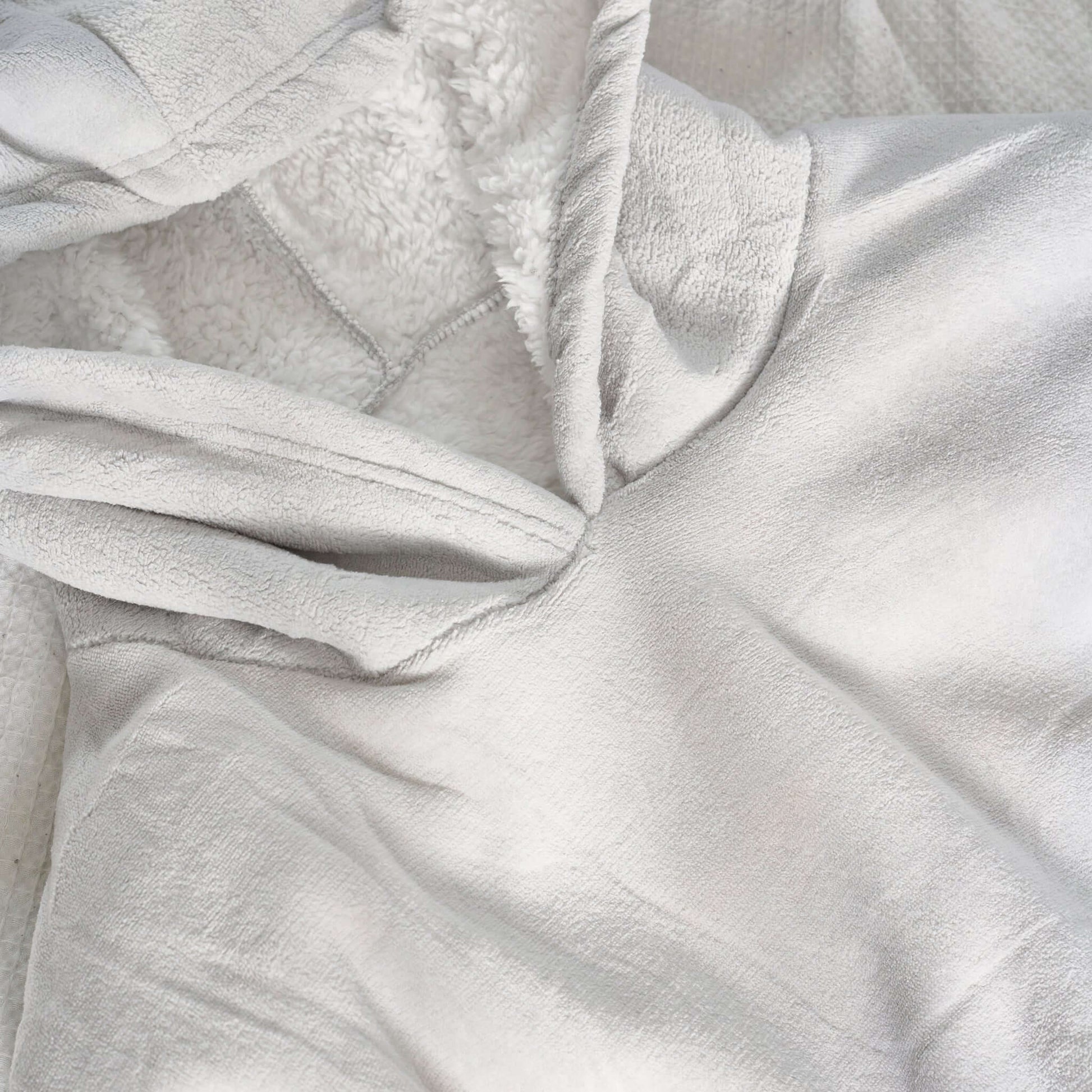 Hibernate Collection Oversized Super Soft Coral Fleece Hoodie One Size-Bargainia.com