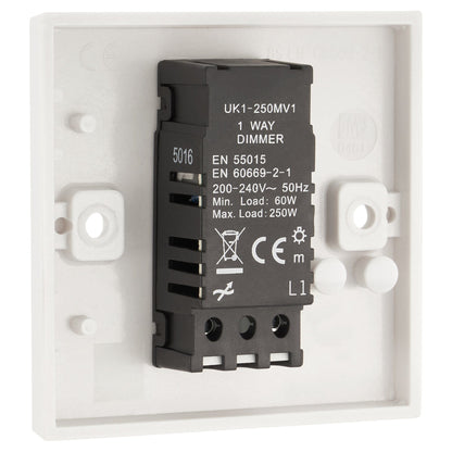 1 Gang 1 Way Dimmer Switch 250W 53153784 only5pounds-com