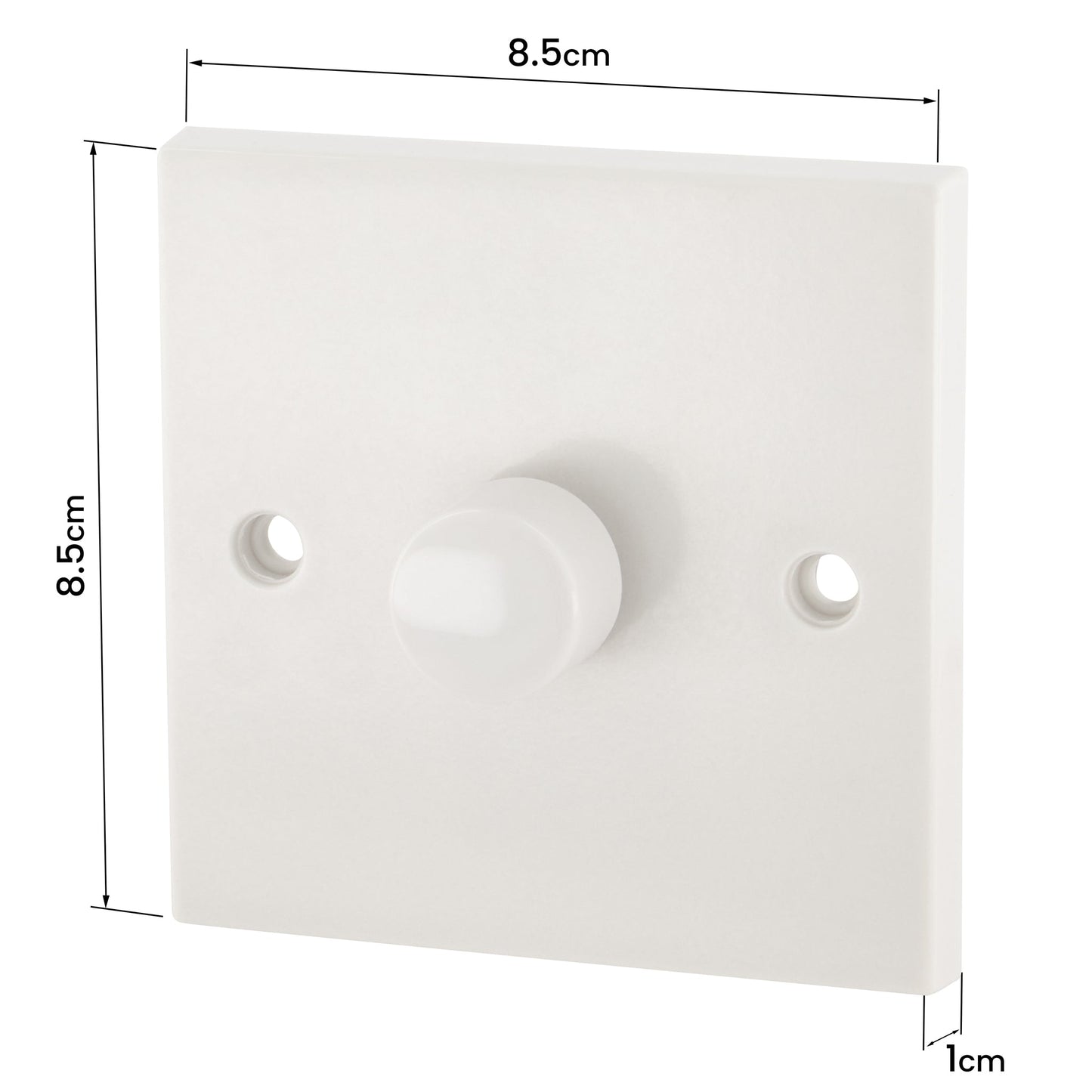 1 Gang 1 Way Dimmer Switch 400W - White Bargainia.com