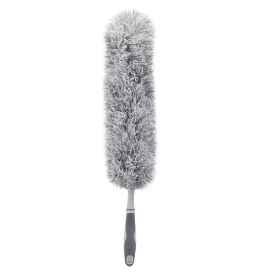 Large Fluffy Microfibre Duster With Handle 20cm-5050565735966-Bargainia.com