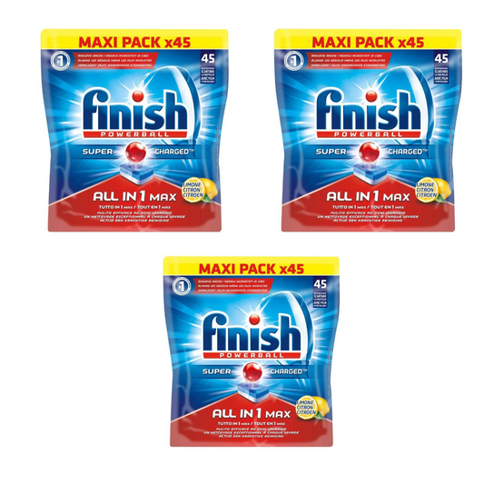 Finish Powerball All-In-1 Max Dishwasher Tablets (45) - Lemon