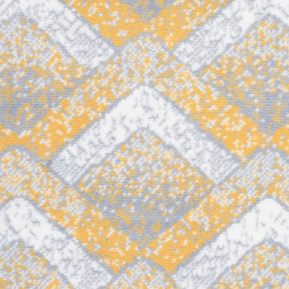 Gold, Grey & White Chevron Stair Runner / Kitchen Mat - Texas (Custom Sizes Available)-5056150272397-Bargainia.com