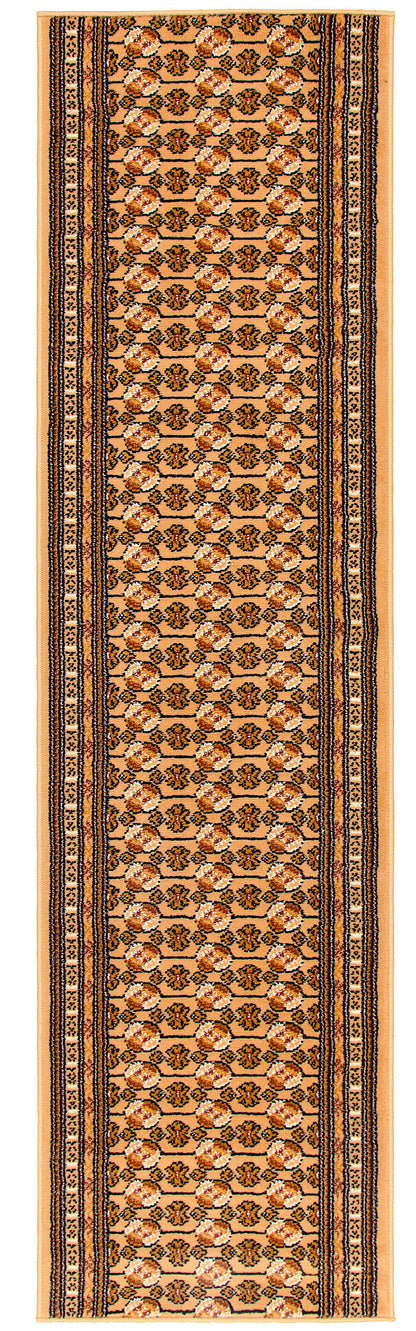 Beige Bokhara Stair Runner / Kitchen Mat - Texas (Custom Sizes Available)-5056150269014-Bargainia.com