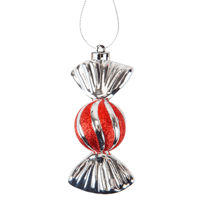 Christmas Baubles Candy Cane Striped Sweets 5 Pack 11CM