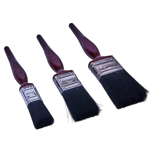 3pc No Bristle Loss Paint Brush Set - Classic Handle - Bargainia.com - 5032759045112 - AMT-G4335