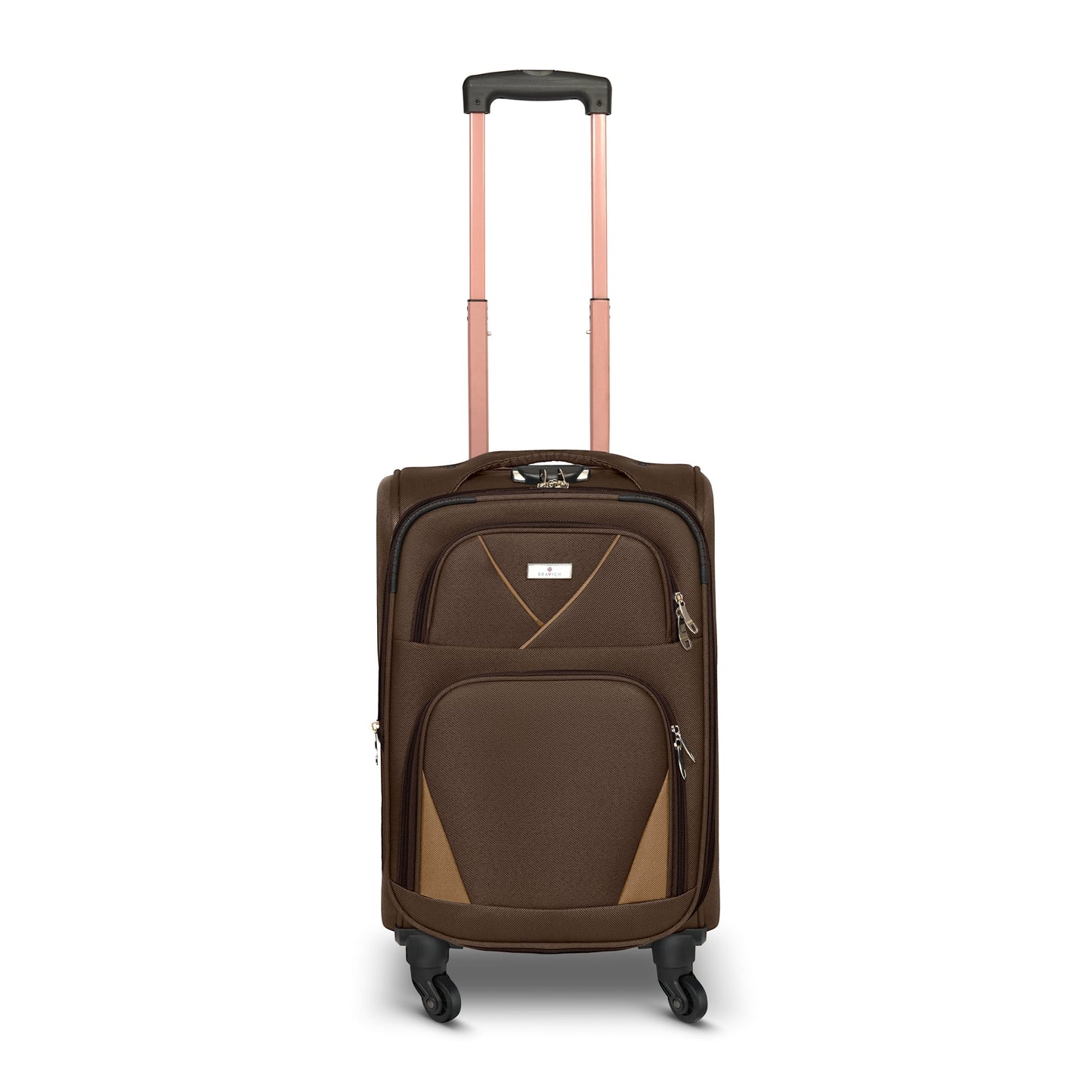 4-Wheel Suitcase Set Soft Shell Luggage, Set of 4 L,M,S,Cabin - Assorted Colours