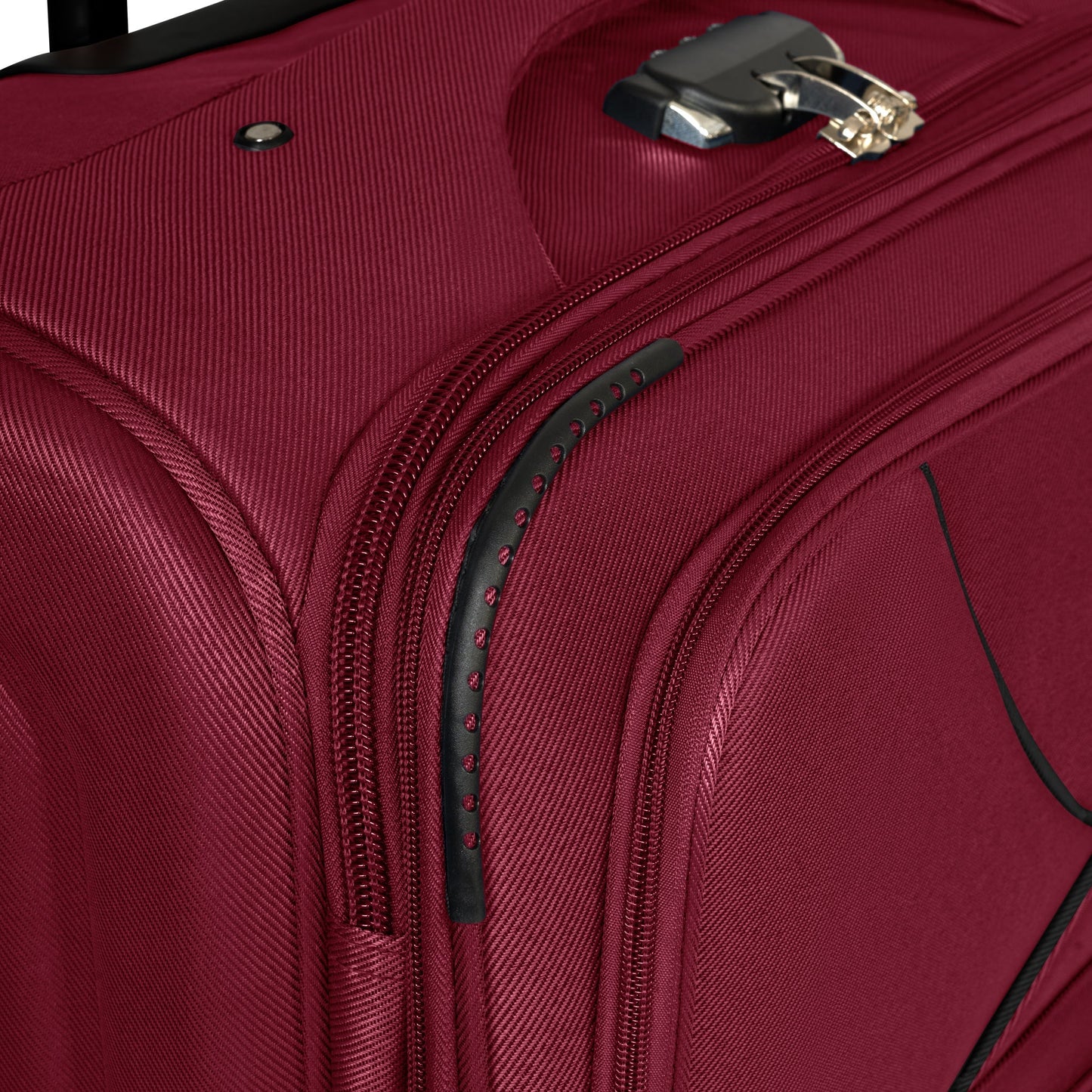 4-Wheel Suitcase Set Soft Shell Luggage, Set of 4 L,M,S,Cabin - Assorted Colours Bargainia