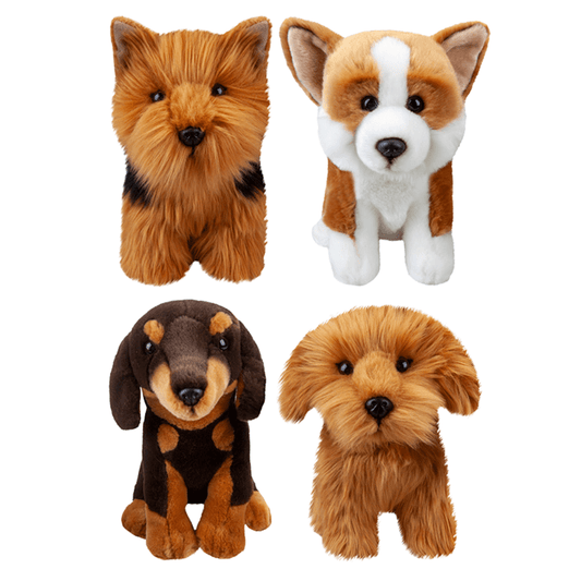 Natural World Sitting Dog Range Super Soft Plush Toy - 22cm-Bargainia.com