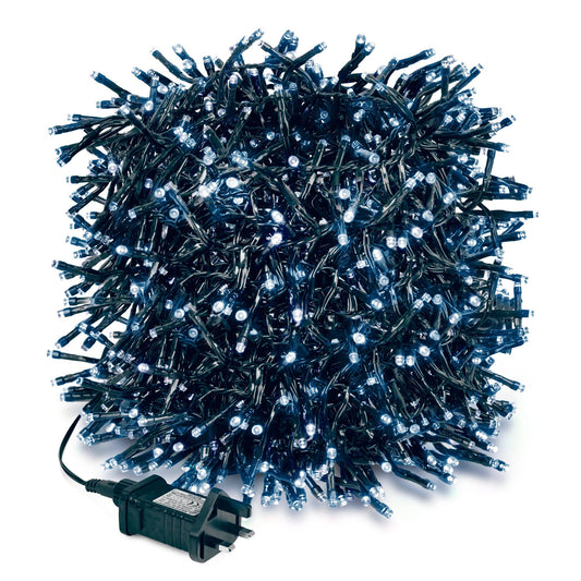 480 LED Cluster Lights Indoor/Outdoor - Cold White - 6m Lighting Clearance
