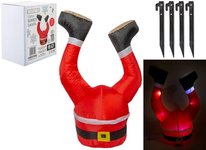 Inflatable Buried Santa Decoration - 1.2m-5050565625496-Bargainia.com