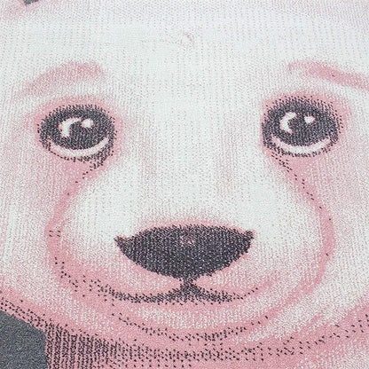 Pink Bear Kids Rug - Bambi-5056150253327-Bargainia.com