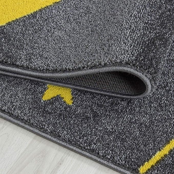 Mustard Stars Rug - Kids-4058819079805-Bargainia.com