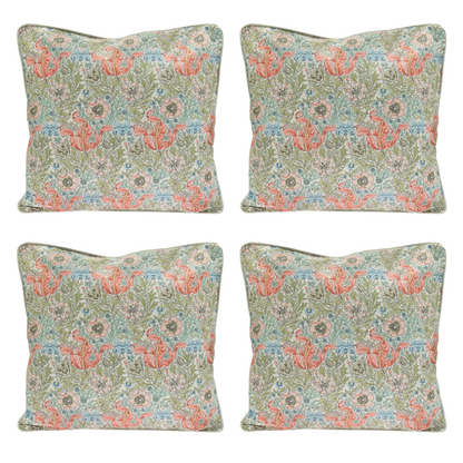 William Morris Compton Floral Filled Decorative Throw Scatter Cushion - 43 x 43cm-Bargainia.com