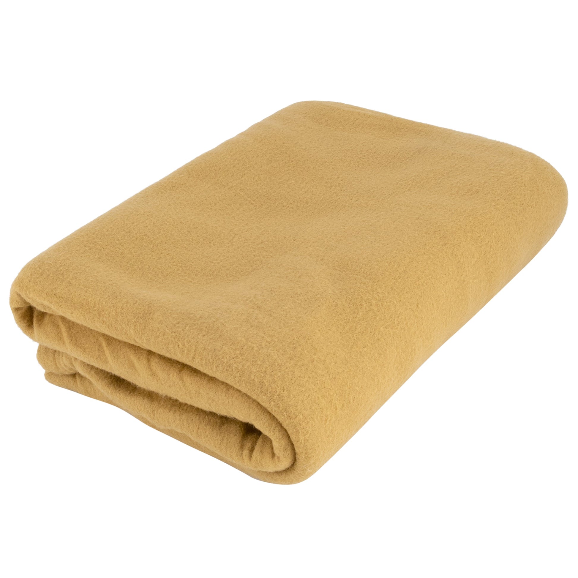 King Size Plain Fleece Blanket - 150 x 200cm - Beige-5056536100863-Bargainia.com