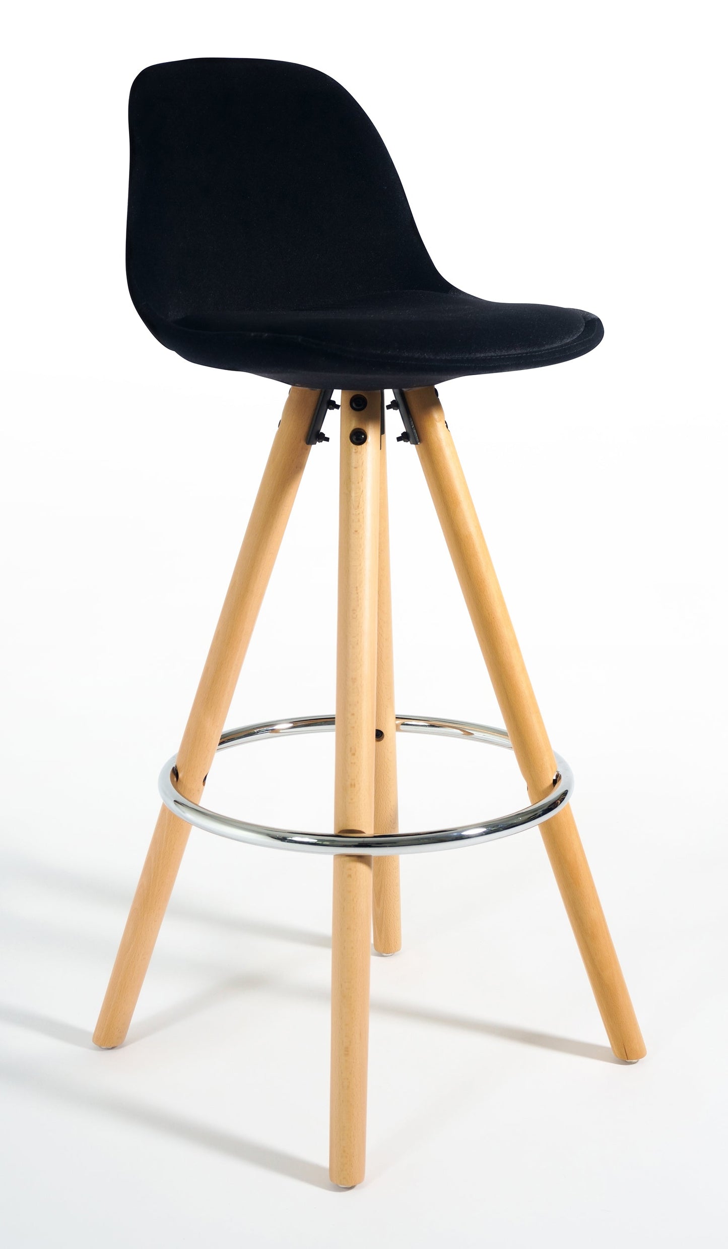 Barcelona Bar Stools - Set Of 2 - Black-5056150252771-Bargainia.com