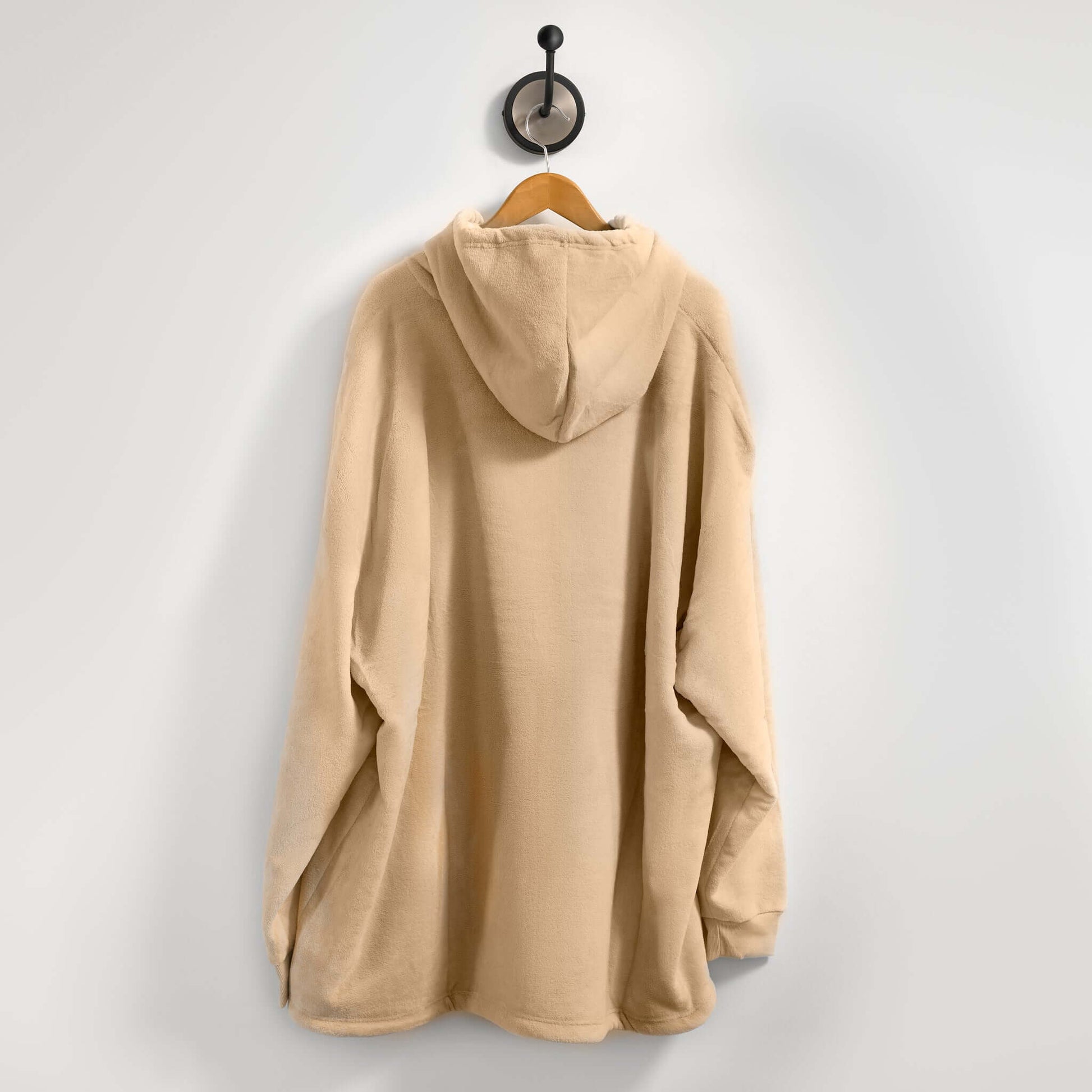 Hibernate Collection Oversized Super Soft Coral Fleece Sherpa Hoodie One Size-Bargainia.com