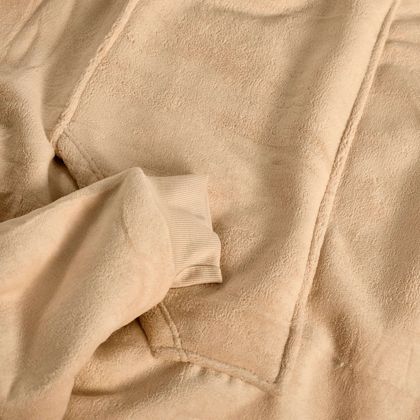 Hibernate Collection Oversized Super Soft Coral Fleece Sherpa Hoodie One Size-Bargainia.com