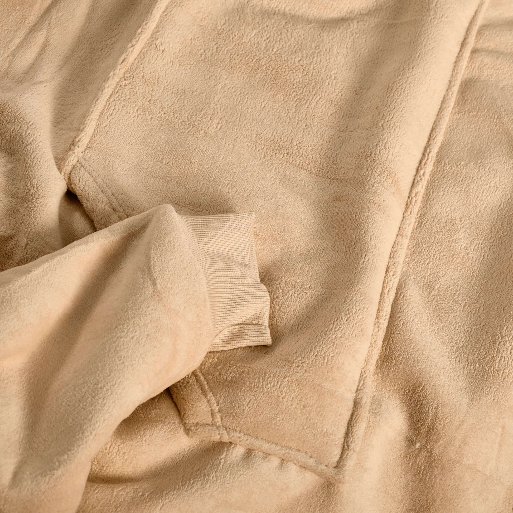 Hibernate Collection Oversized Super Soft Coral Fleece Sherpa Hoodie One Size-Bargainia.com