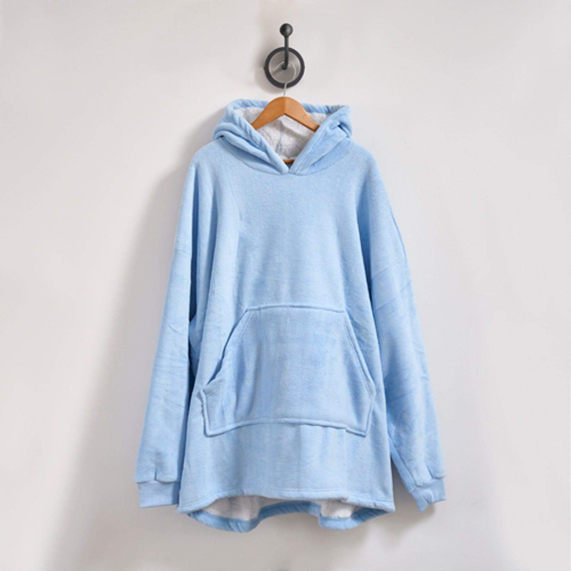 Hibernate Collection Super Soft Coral Fleece Hoodie One Size-Bargainia.com