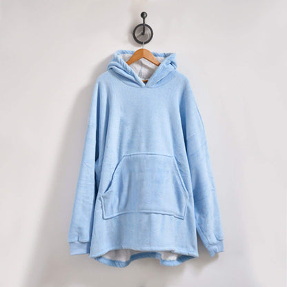 Hibernate Collection Super Soft Coral Fleece Hoodie One Size-Bargainia.com