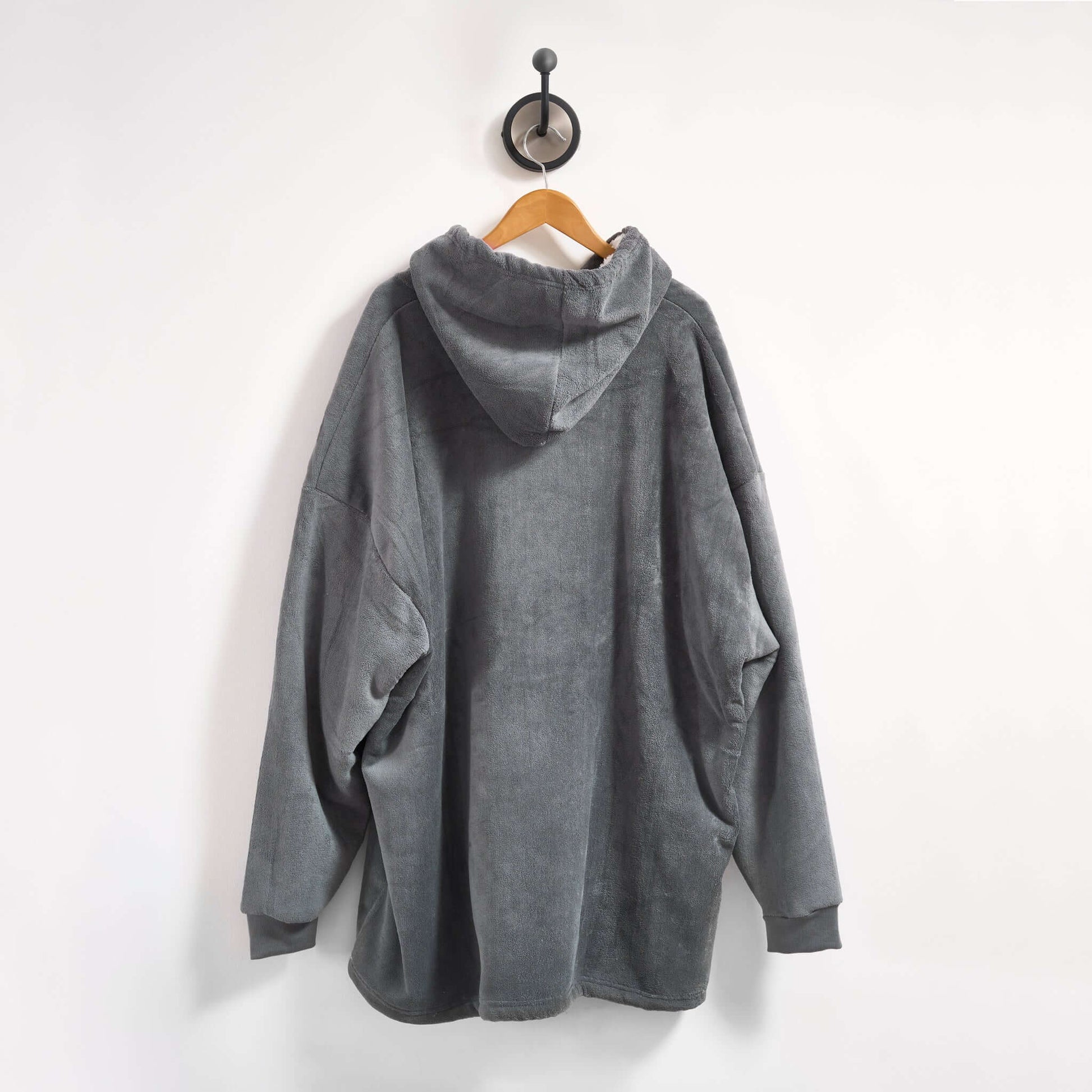 Hibernate Collection Oversized Super Soft Coral Fleece Hoodie One Size-Bargainia.com