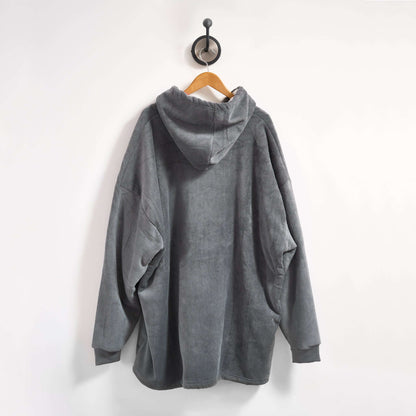 Hibernate Collection Oversized Super Soft Coral Fleece Hoodie One Size-Bargainia.com