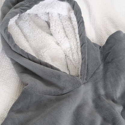 Hibernate Collection Oversized Super Soft Coral Fleece Hoodie One Size-Bargainia.com