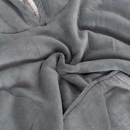 Hibernate Collection Oversized Super Soft Coral Fleece Hoodie One Size-Bargainia.com