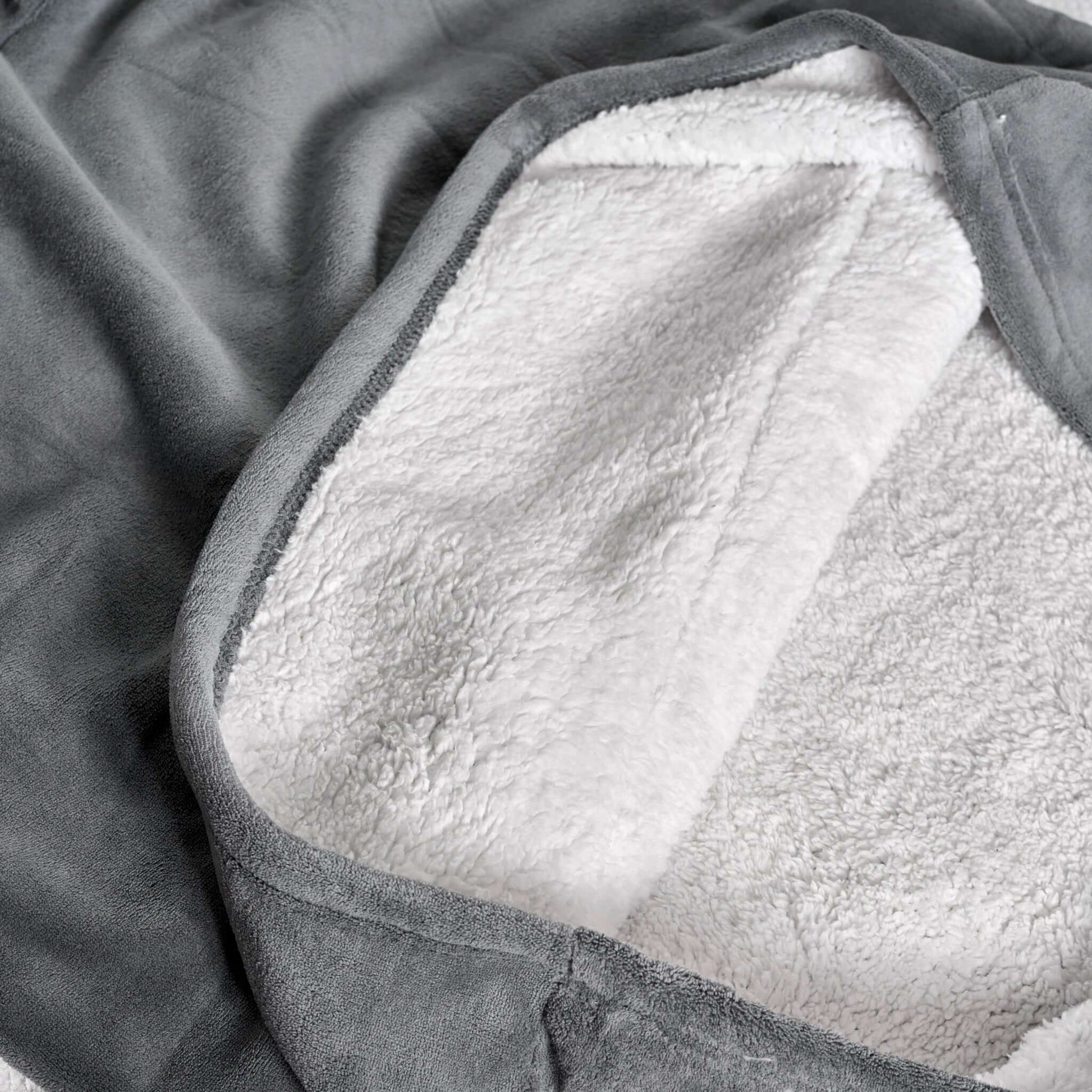 Hibernate Collection Oversized Super Soft Coral Fleece Hoodie One Size-Bargainia.com