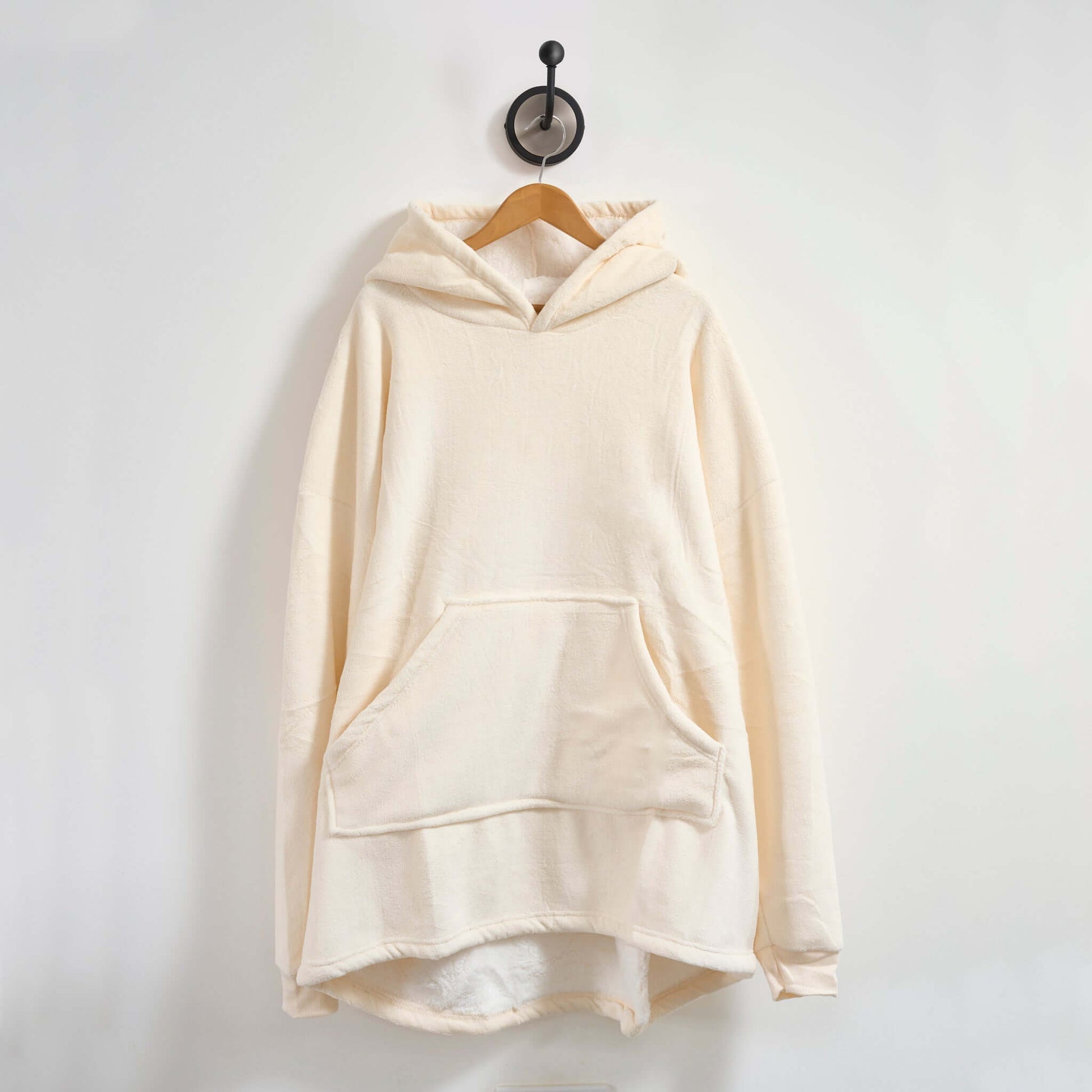 Hibernate Collection Oversized Super Soft Coral Fleece Hoodie One Size-Bargainia.com