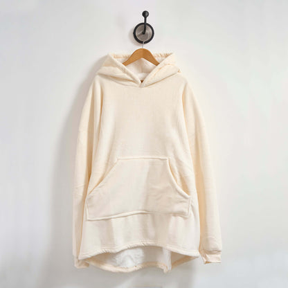 Hibernate Collection Oversized Super Soft Coral Fleece Hoodie One Size-Bargainia.com