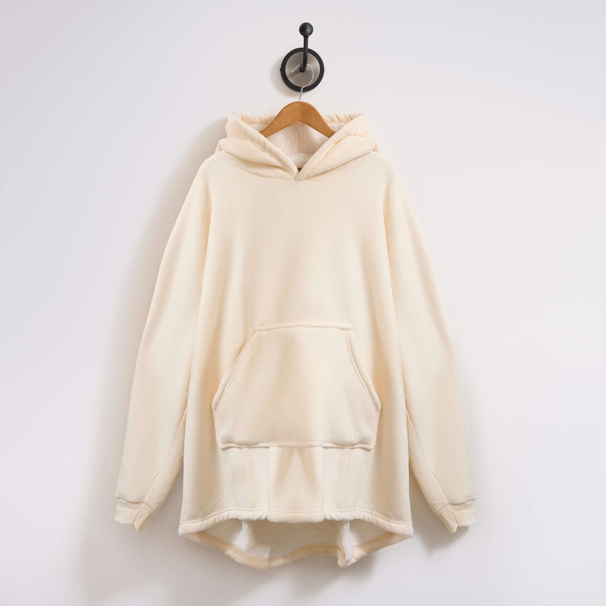 Hibernate Collection Oversized Super Soft Coral Fleece Hoodie One Size-Bargainia.com