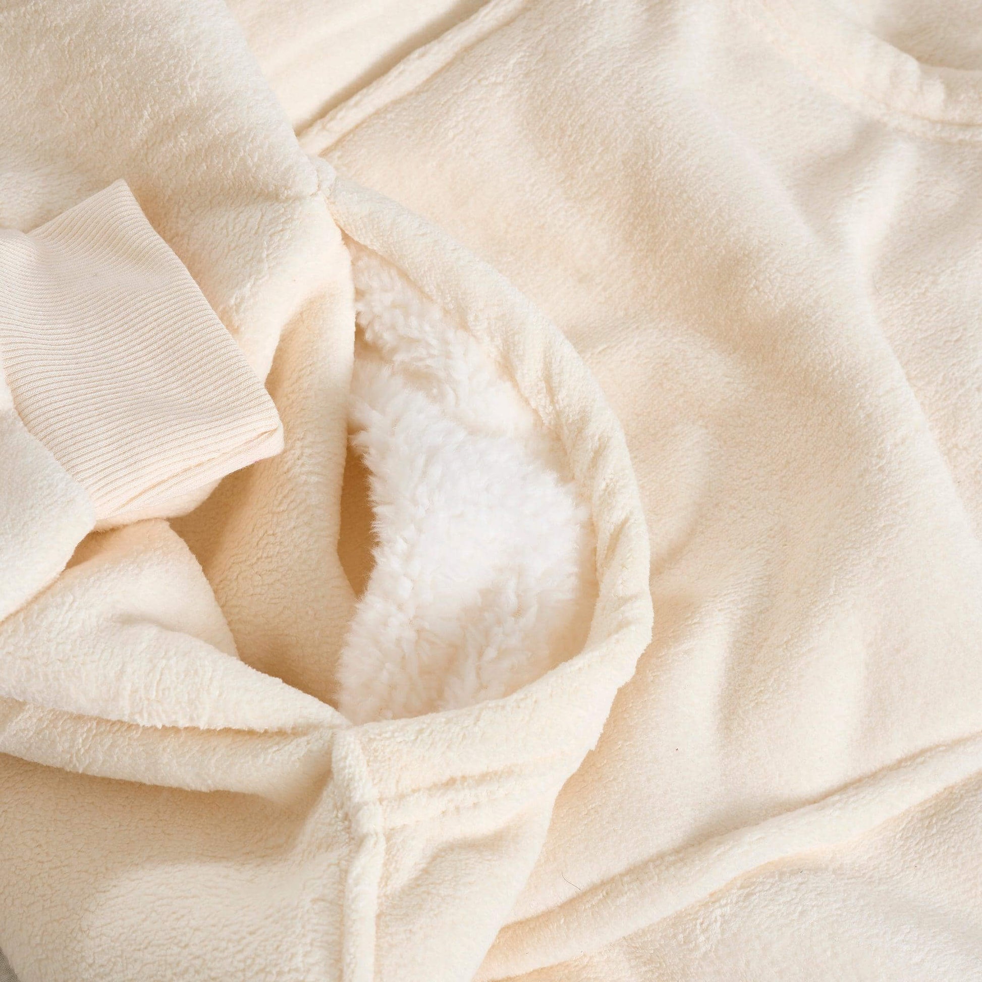 Hibernate Collection Oversized Super Soft Coral Fleece Hoodie One Size-Bargainia.com