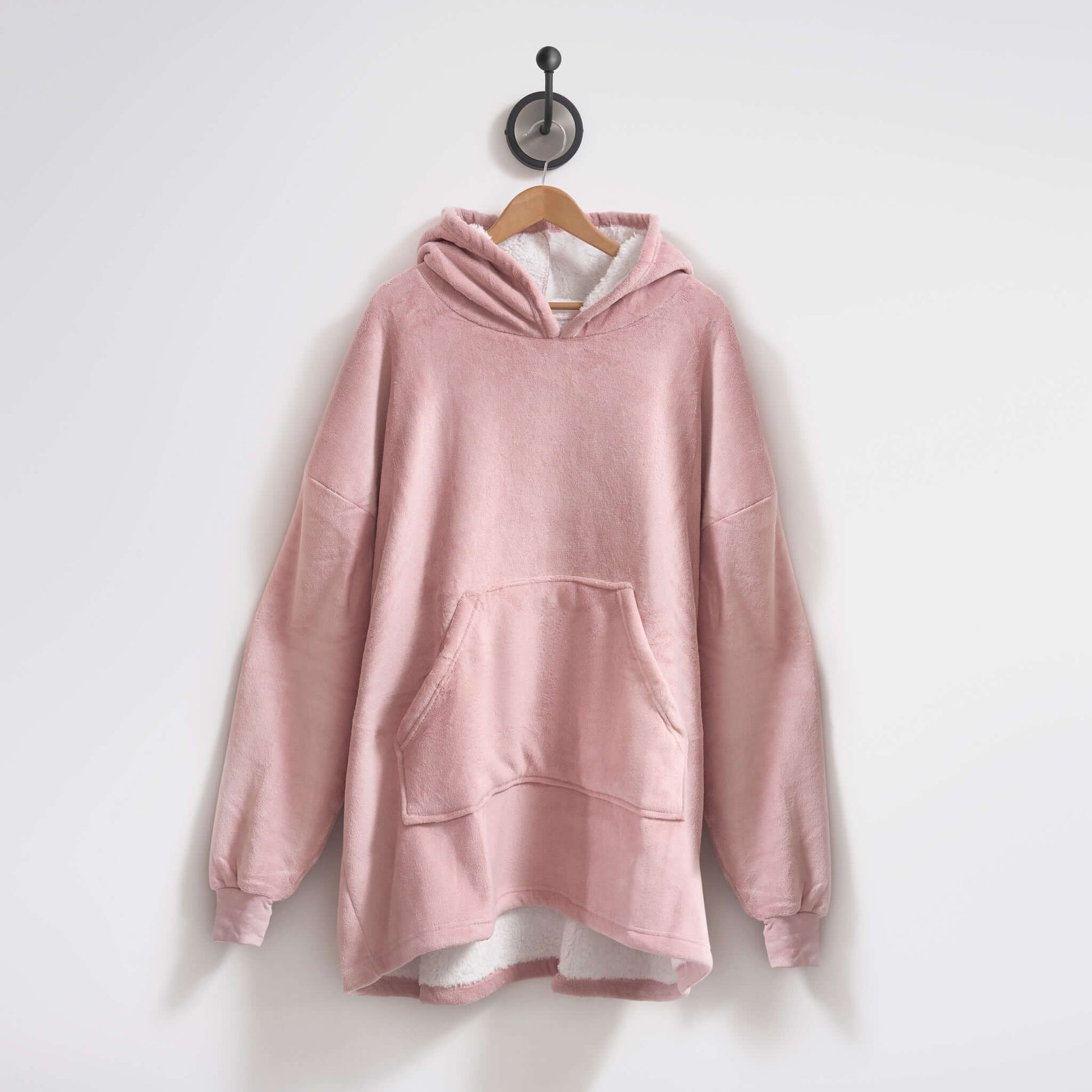 Hibernate Collection Oversized Super Soft Coral Fleece Hoodie One Size-5056536110336-Bargainia.com