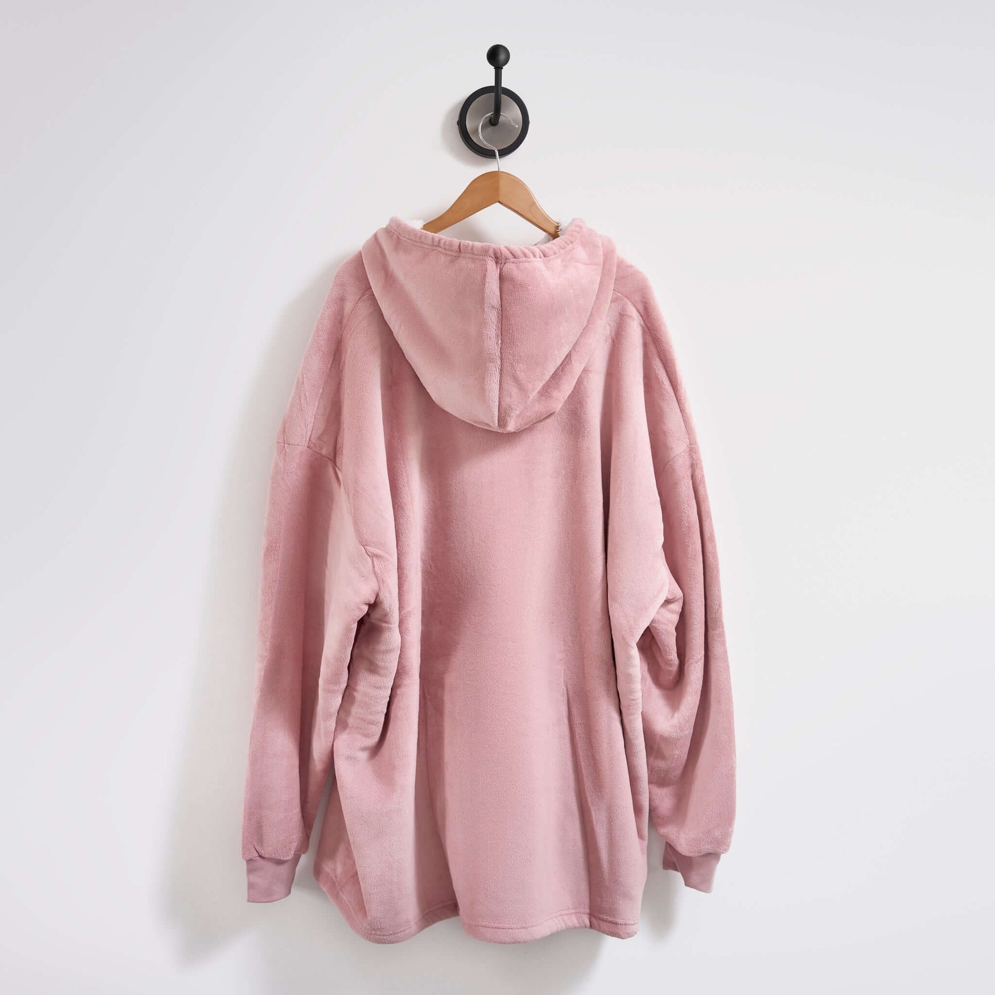 Hibernate Collection Oversized Super Soft Coral Fleece Hoodie One Size-Bargainia.com