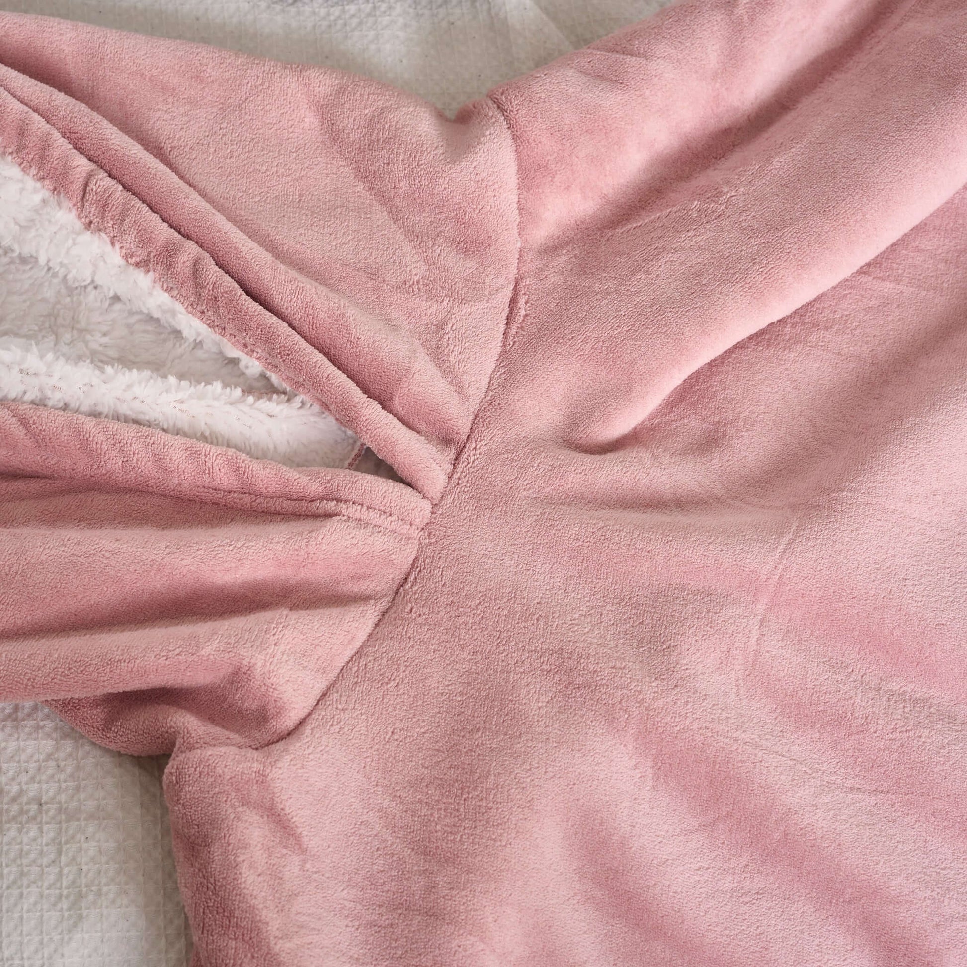 Hibernate Collection Oversized Super Soft Coral Fleece Hoodie One Size-Bargainia.com