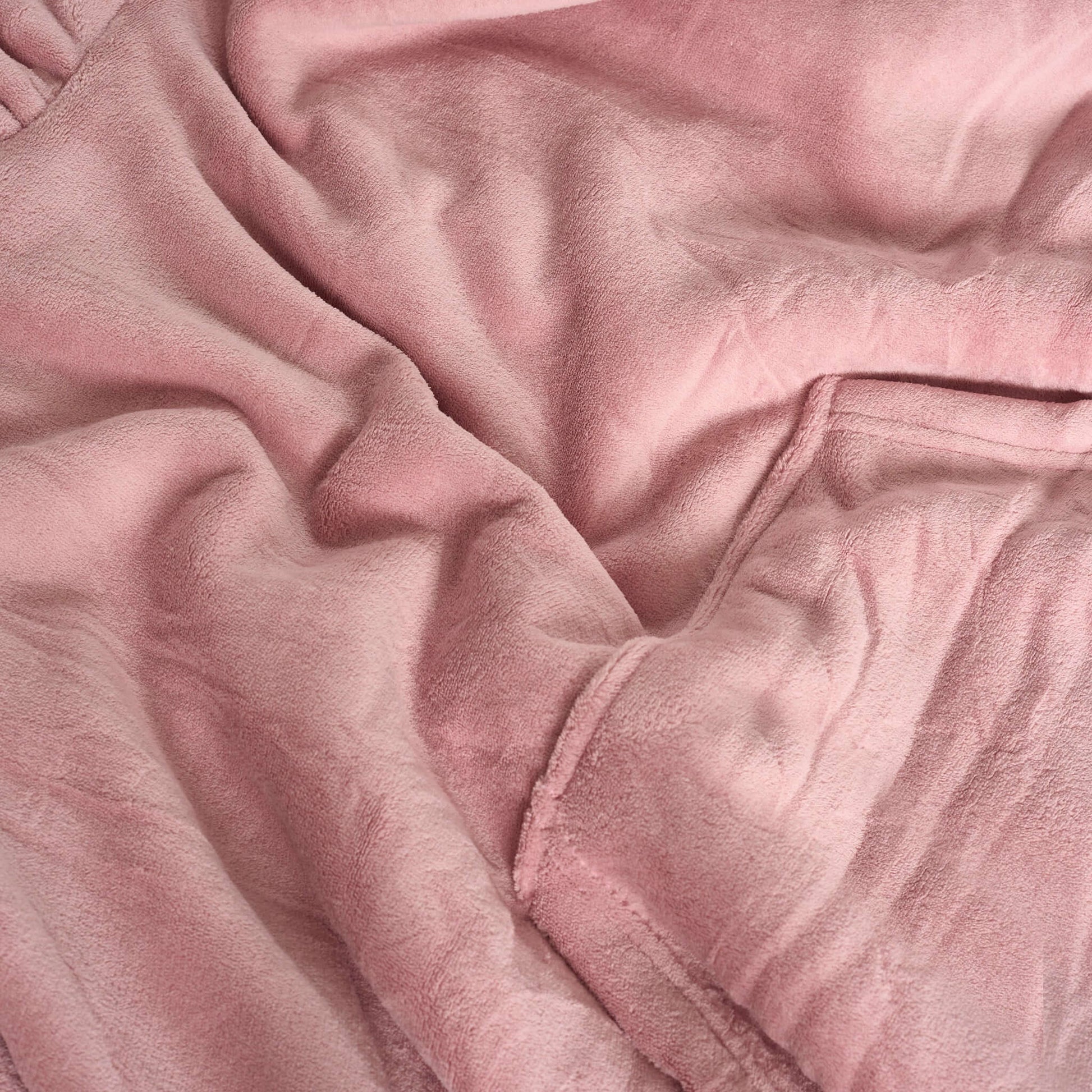 Hibernate Collection Oversized Super Soft Coral Fleece Hoodie One Size-Bargainia.com