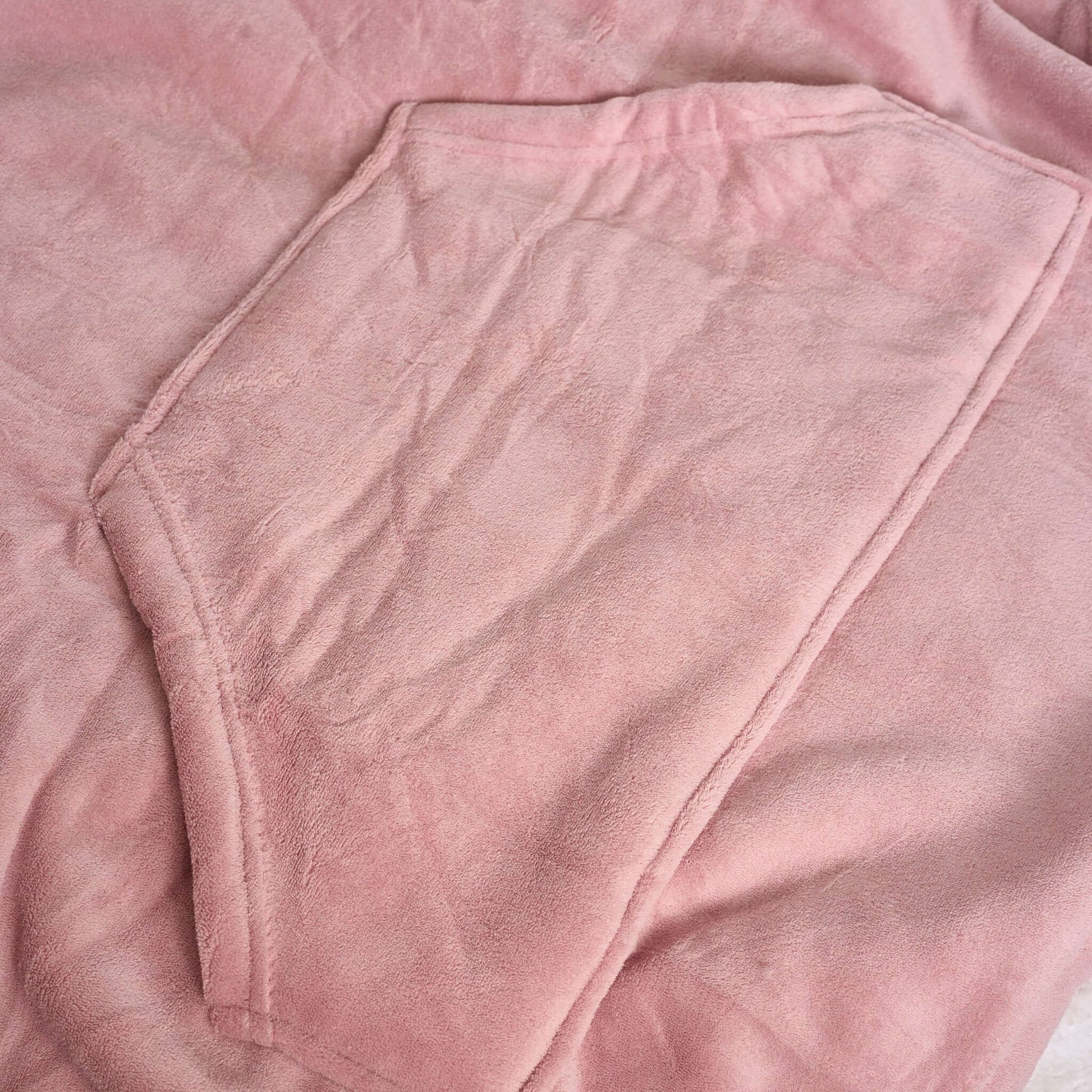 Hibernate Collection Oversized Super Soft Coral Fleece Hoodie One Size-Bargainia.com