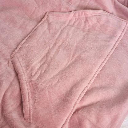 Hibernate Collection Oversized Super Soft Coral Fleece Hoodie One Size-Bargainia.com